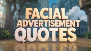 facial advertisement quotes
