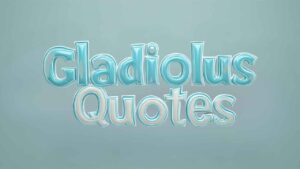 gladiolus quotes