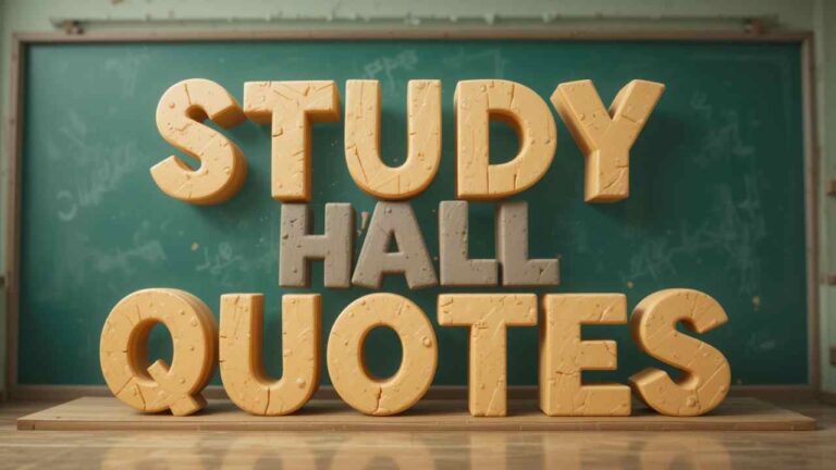 study hall quotes
