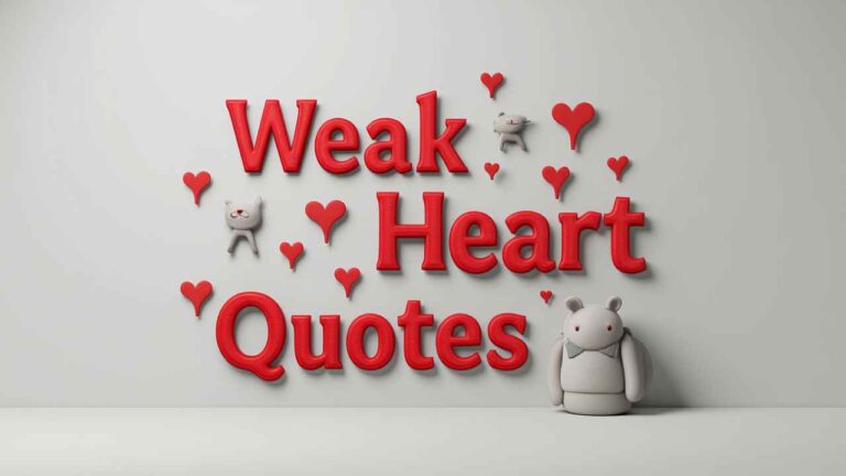 weak heart quotes