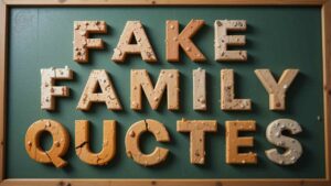 fake family quotes