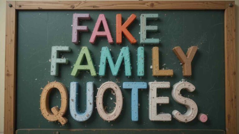 fake family quotes
