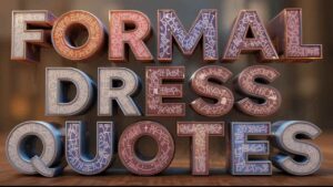 formal dress quotes