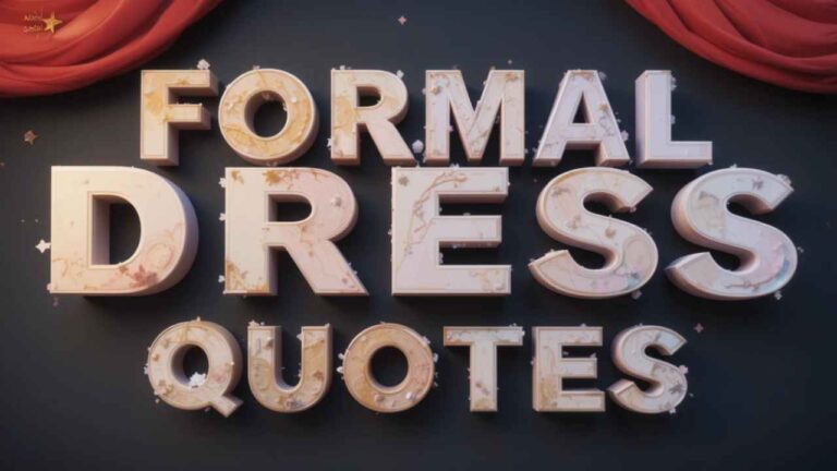 formal dress quotes