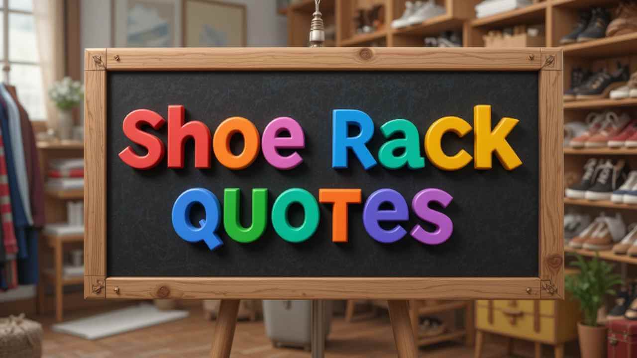 shoe rack quotes