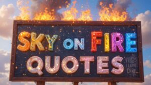 sky on fire quotes