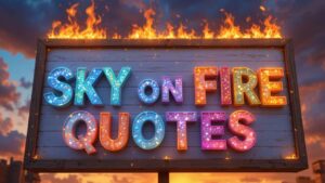 sky on fire quotes