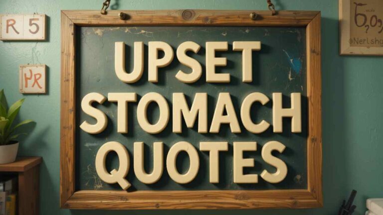 upset stomach quotes