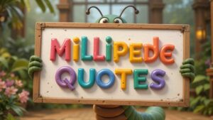 millipede quotes